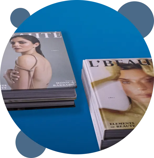 Revistas y libros impresos de alta calidad